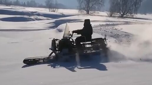 Самый мощный снегоход. Сделан умельцем из Алтая. | Техника умельцев ...