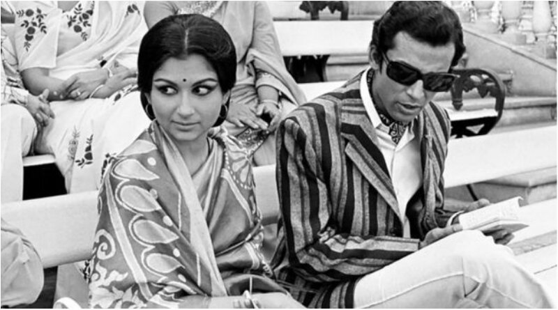 Шармила Тагор и Барун Чанда на съемках фильма "Компания с ограниченной ответственностью" (1971 год)