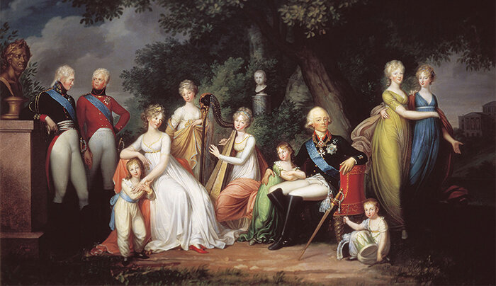 Г. фон Кюгельген. Павел I с семьей