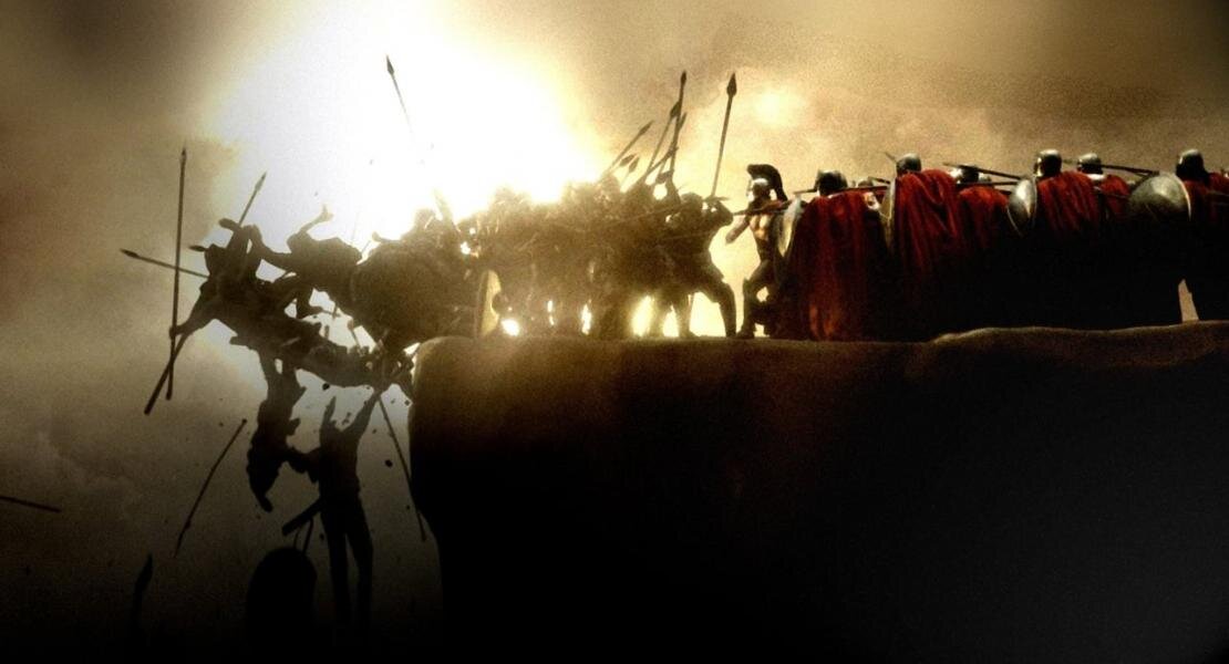 Эффектная сцена из известного фильма.