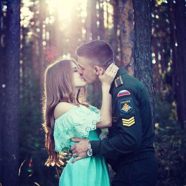 Пары в военной форме фото