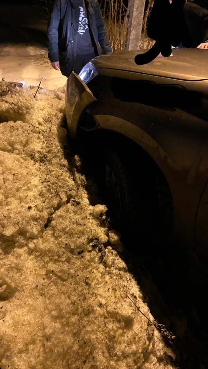 Первая серьёзная деформация кузова автомобиля