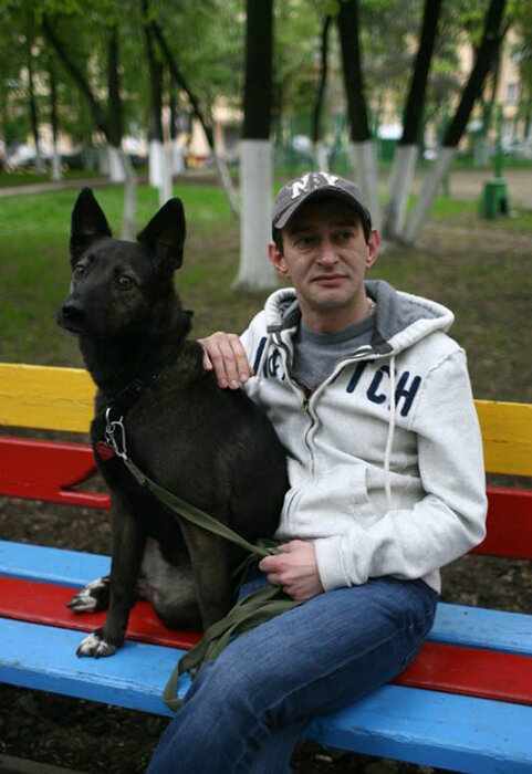 Константин Хабенский и пёс Фрося.