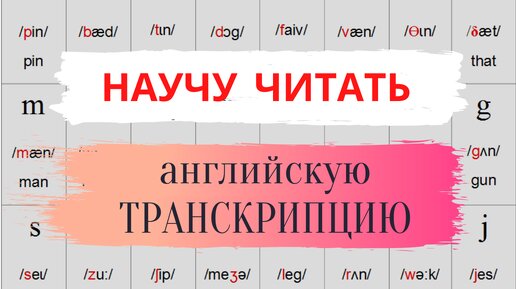 ТРАНСКРИПЦИЯ английских БУКВ и СЛОВ | Чтение по транскрипции