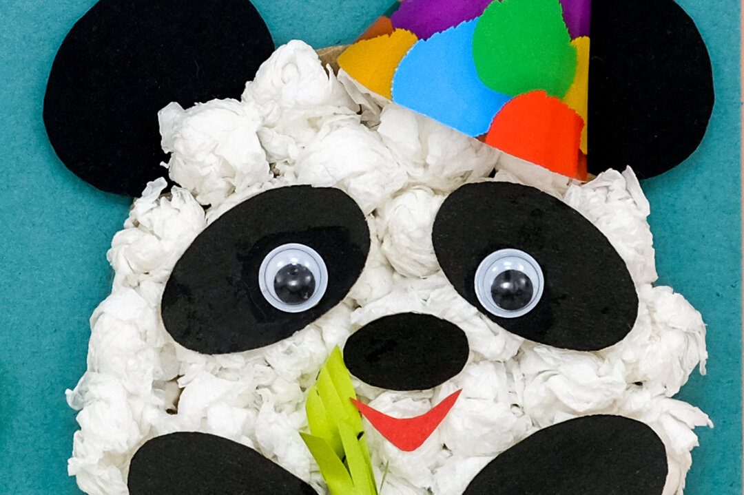 Открытка с пандой