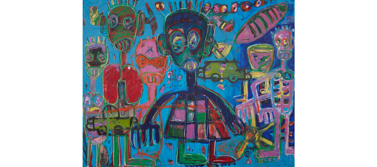 Холст, акрил, масло, смешанная техника. 189 × 238 cm