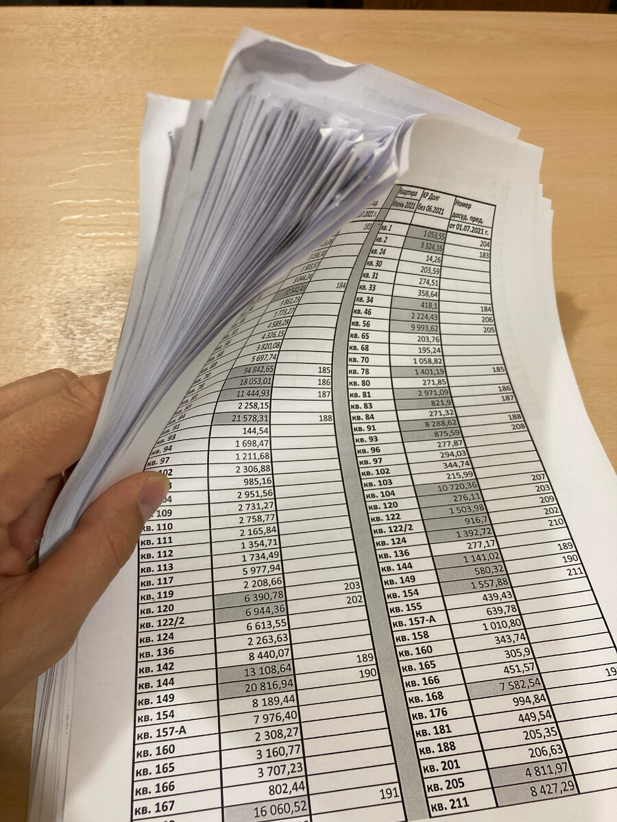 пачка досудебных претензий.