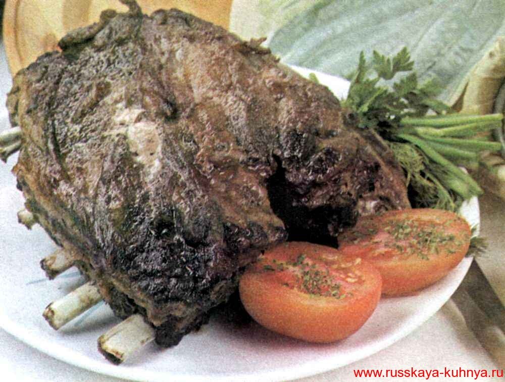 Кабаньи рёбрышки, запечённые в фольге