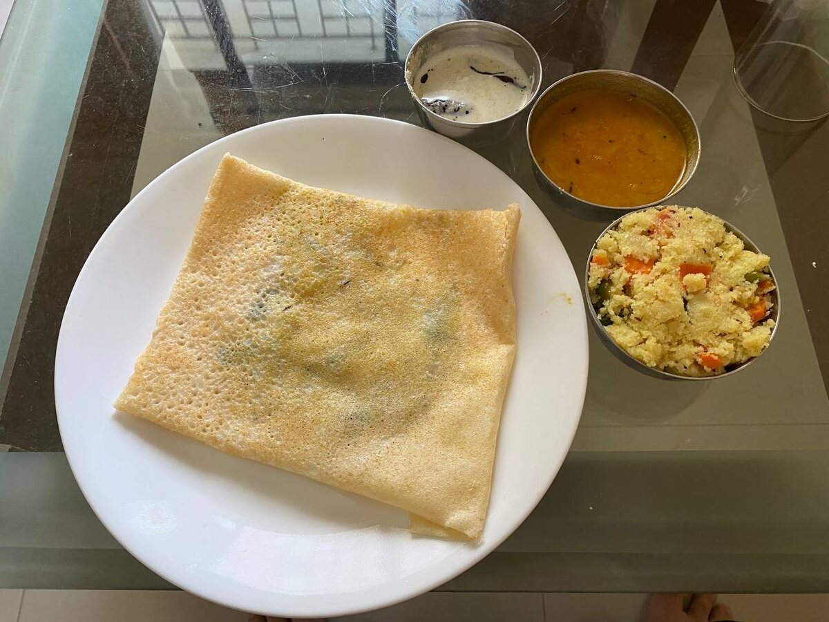 Завтрак в отеле.