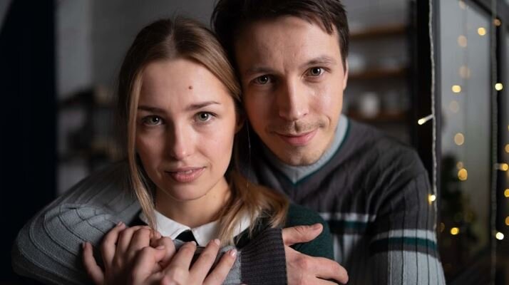 Аглая Шиловская и Денис Васильев в сериале "Роковая женщина" (2021)