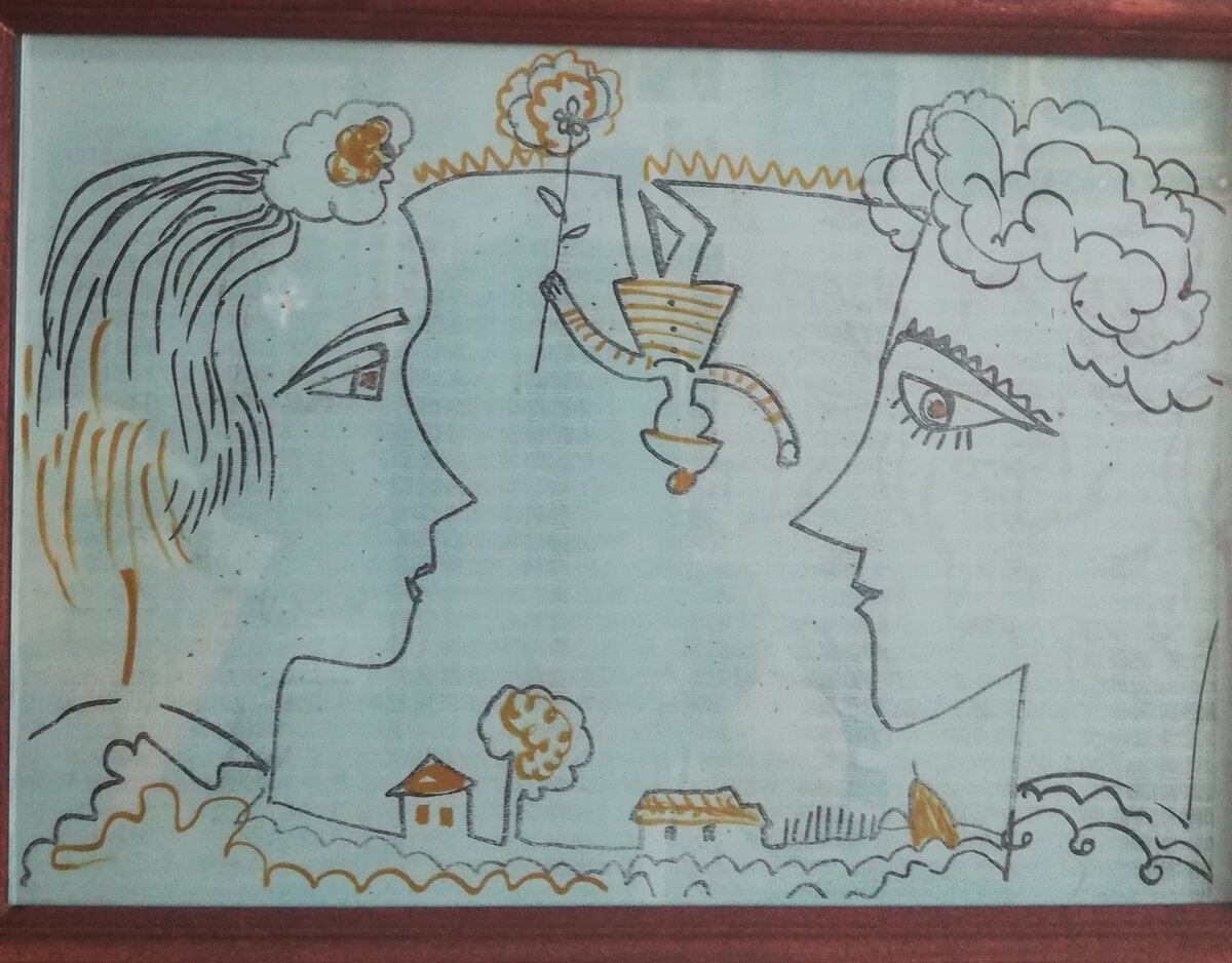 Рисунок  Кинешемского художника В. С. Шлюндина.