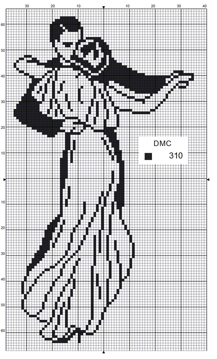 Танец в поле схема вышивки