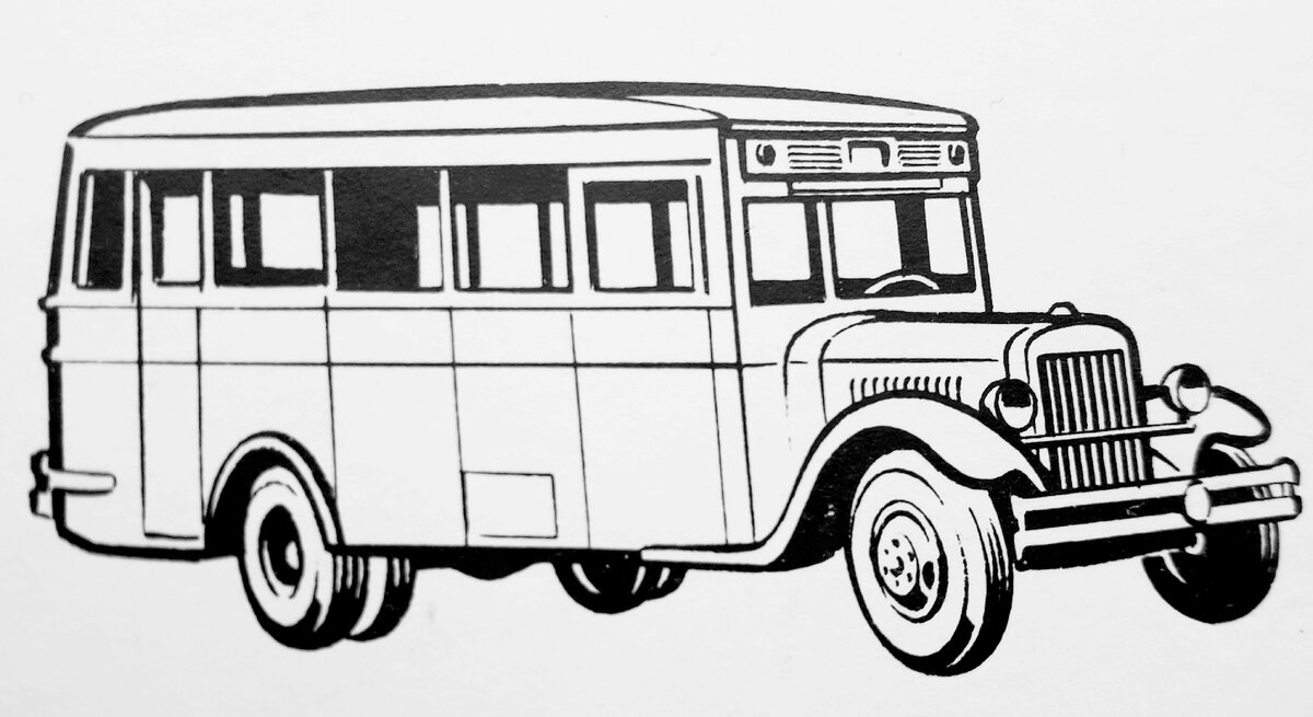 Автобус ЗИС-8.
Кузов деревянный, обшитый металлическим листом, вместимость - 21 место для пассажиров. Двигатель шестицилиндровый рабочим объемом 5550 куб. см степенью сжатия 4,8 мощностью 53,7 кВт (73 л. с.) при 2300 об/мин, максимальная скорость 60 км/ч. Расход топлива 34 л на 100 км.