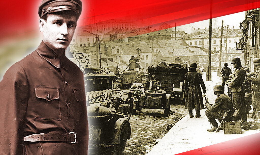 Киселёв Николай Яковлевич, справа: Минск, 1941 год