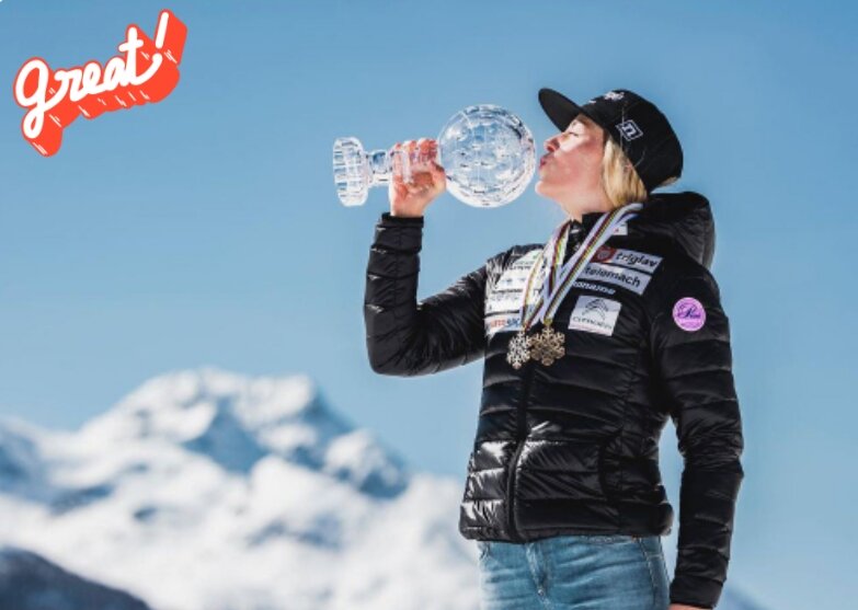 Кубок мира в спринте в руках Лампич 👏