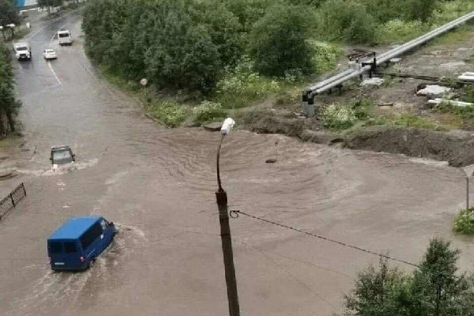     В Кировске выпала половина месячной нормы осадков. Фото: vk.com/pdsh51