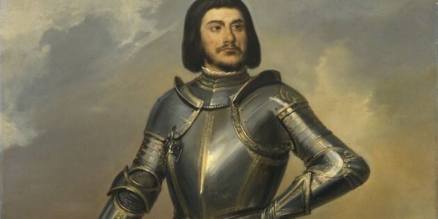 Жиль де Лаваль, сир де Ре, компаньон Жанны д’Арк, маршал Франции. Картина Элоя Фирмена Ферона (1835). Изображение: Wikimedia Commons📷

