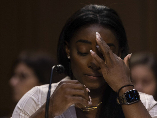     Симона Байлз, фото: Graeme Jennings - Pool via CNP/Consolidated News Photos/Global Look Press