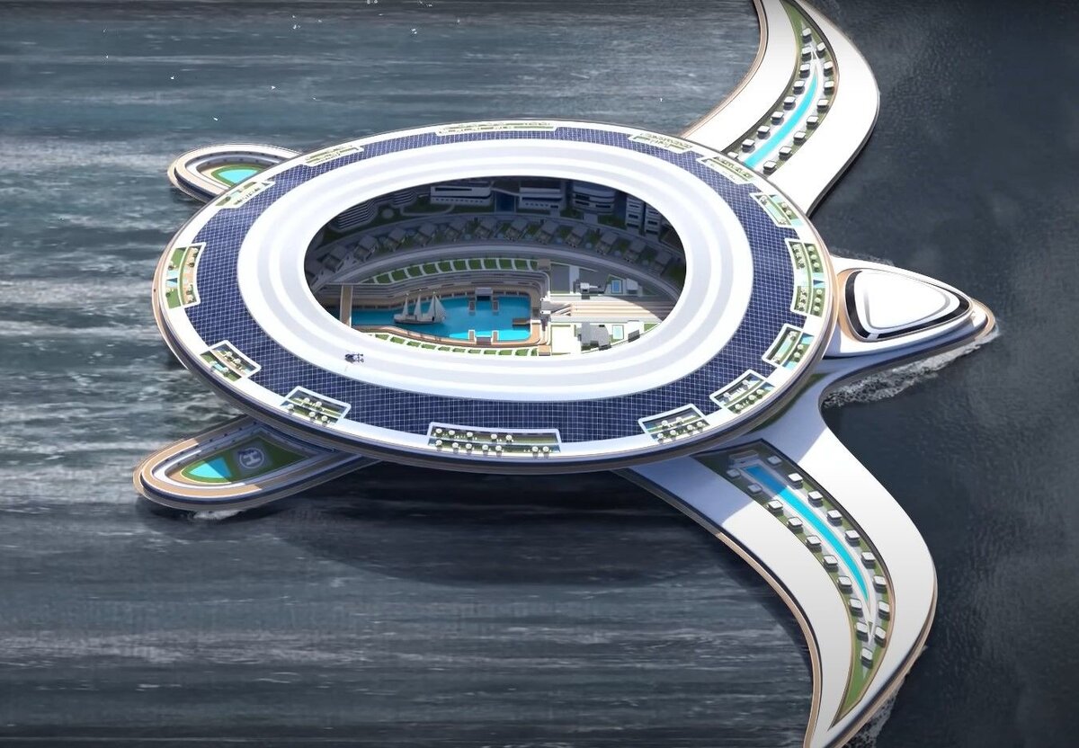    Визуализация круизного лайнера Pangeos