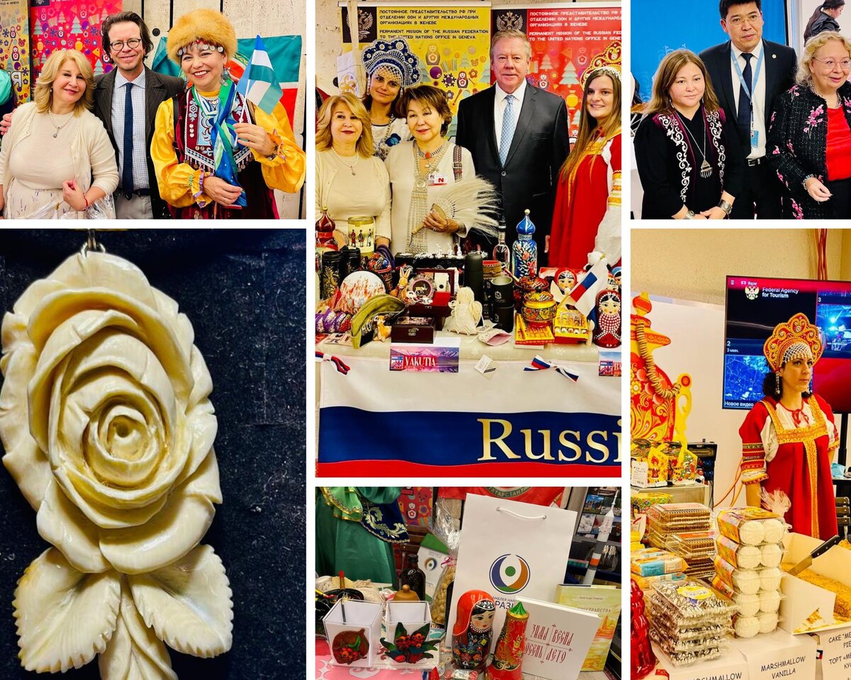 Главный приз от России - уникальное ювелирное Украшение от Ювелирного дома Киэргэ из бивня мамонта. 