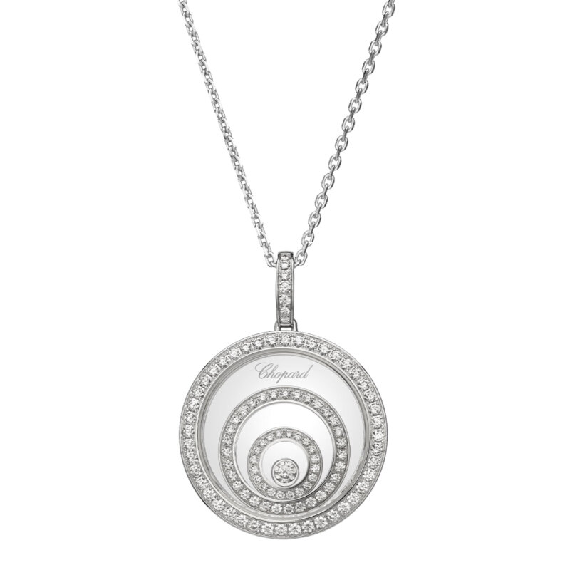 Кулон Chopard Happy Diamonds из белого золота с бриллиантами