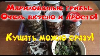 Маринованные грибы (быстрого приготовления)