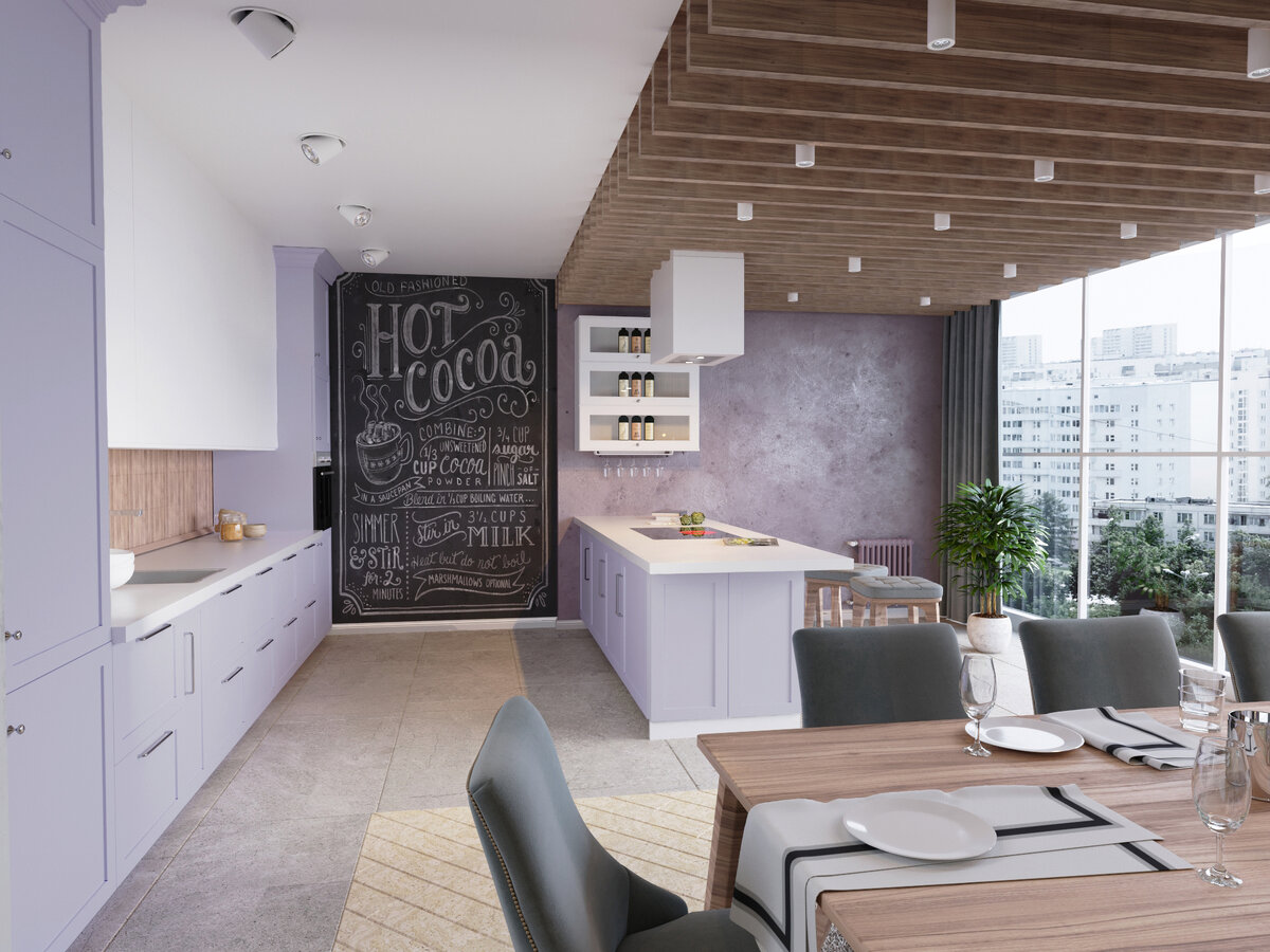 Проект интерьера кухни