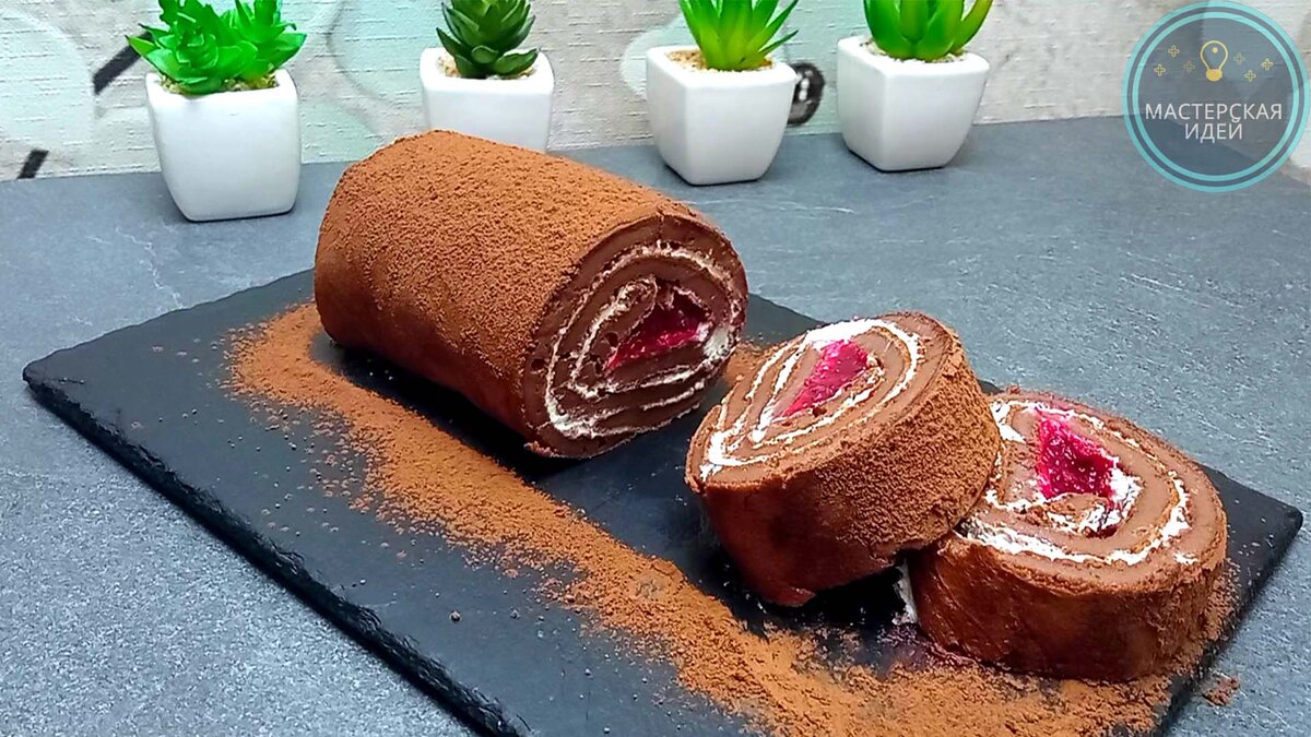 Творожный рулет на сковородке