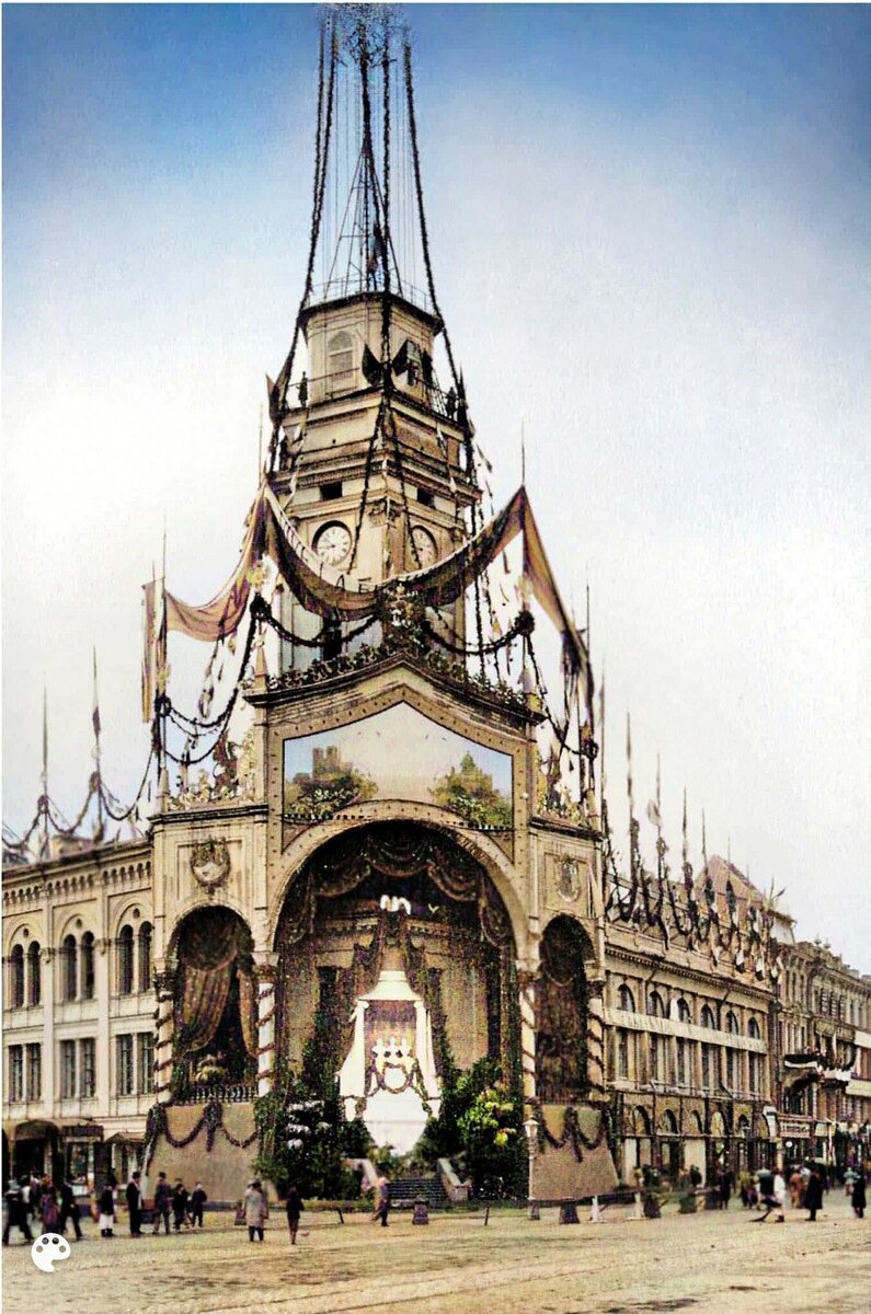 16 мая 1903. Городская Дума, украшенная в день 200-тия Санкт-Петербурга.