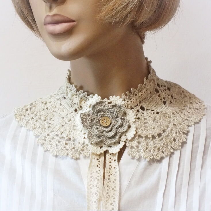 воротник крючком ирландское кружево. эксклюзив модный дом воротник крючком. воротник ирландское кружево. накидка с воротником. одри студио воротнички крючком.
