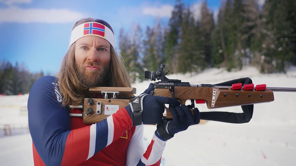Норвежский дед биатлон