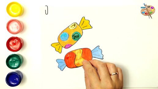 Конфетти детская картина свиток Игрушки для малышей раскраска бумага для малышей Рисунок