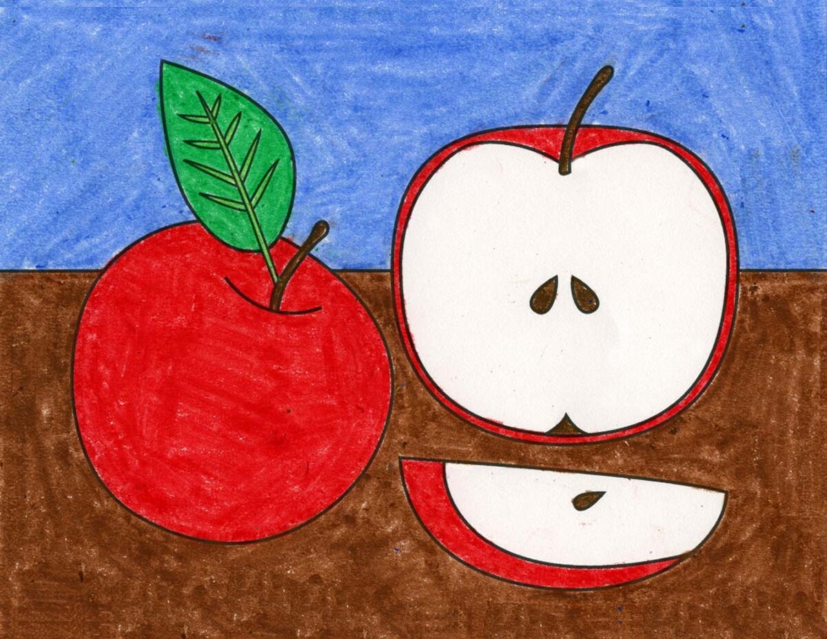 Рисование яблока ДОУ