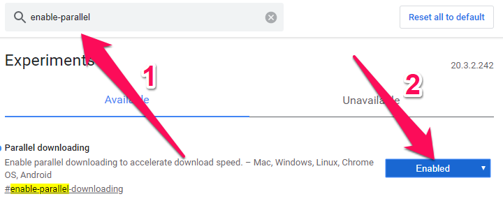 Parallel download chrome