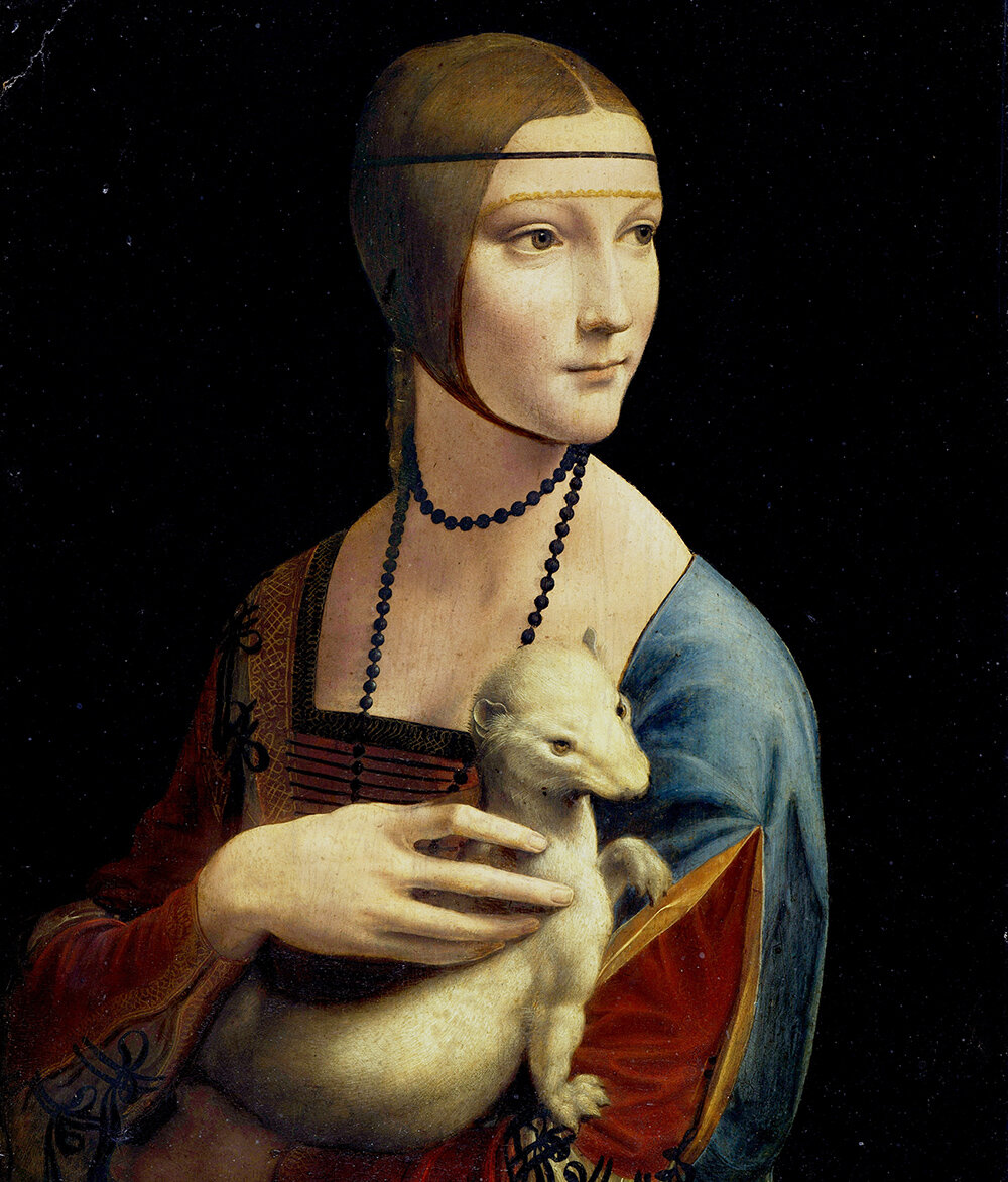 «Дама с горностаем», Леонардо да Винчи, 1490 год
