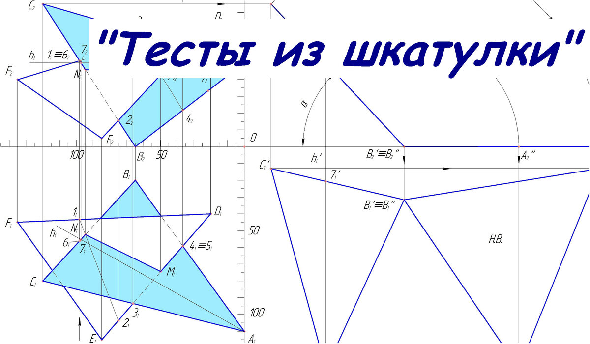 Тест: на тему «Начертательная геометрия». | Тесты из шкатулки | Дзен