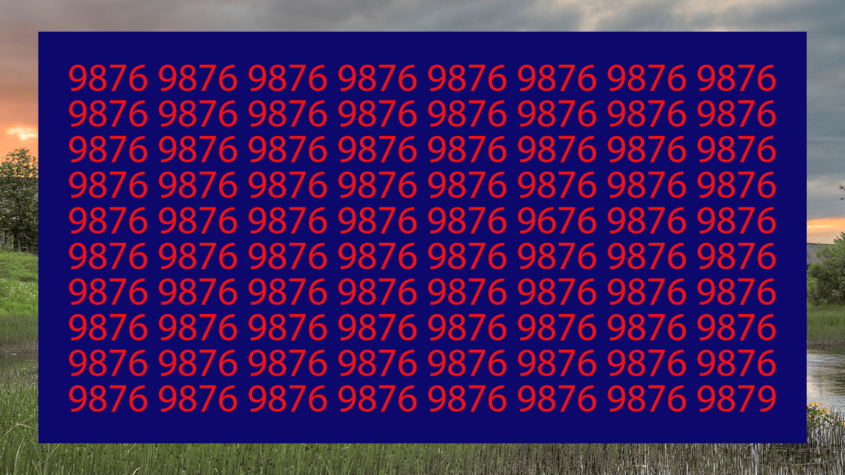тест с числом 9876