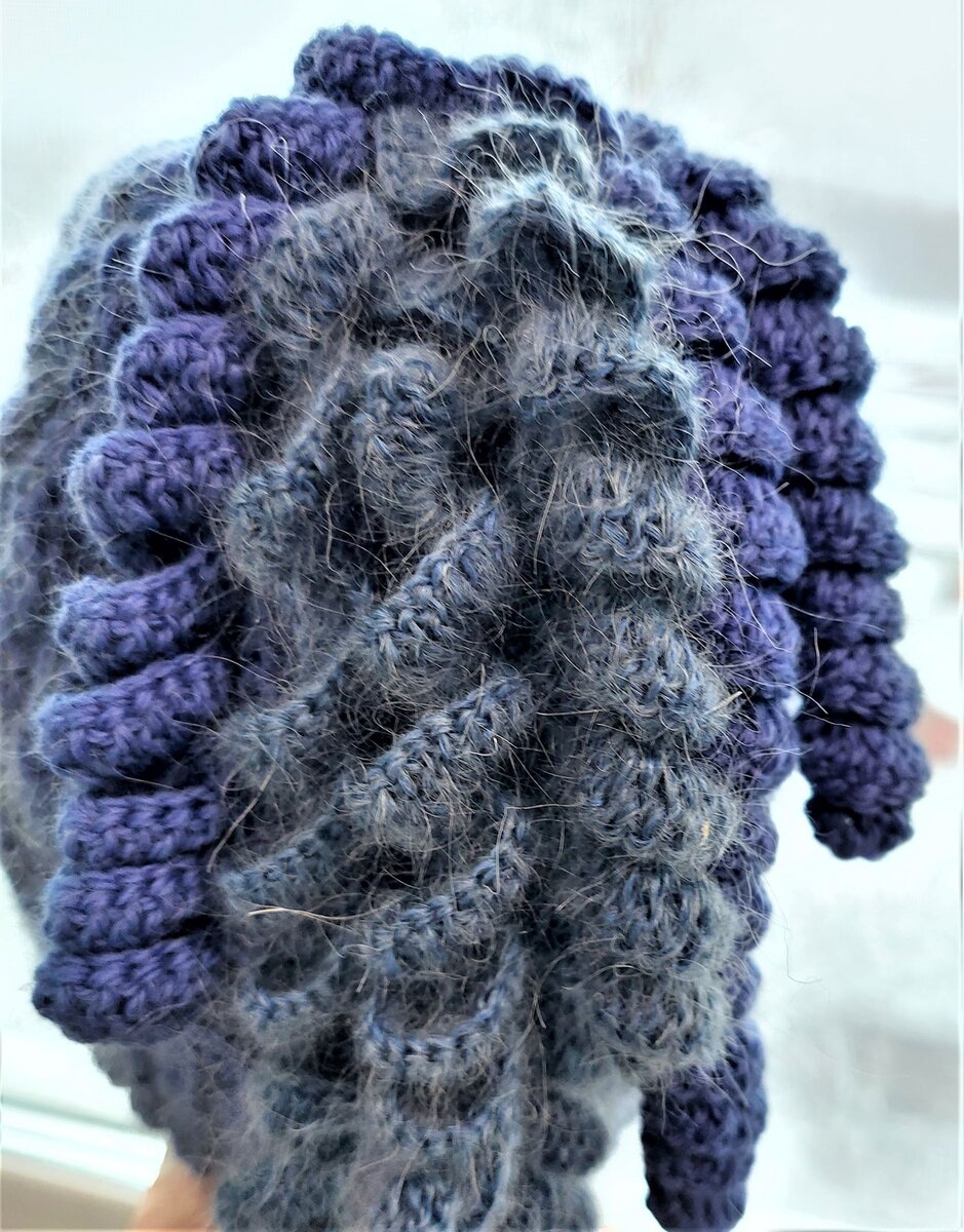 Шапочка по спирали крючком, crochet hat, вязание крючком для начинающих
