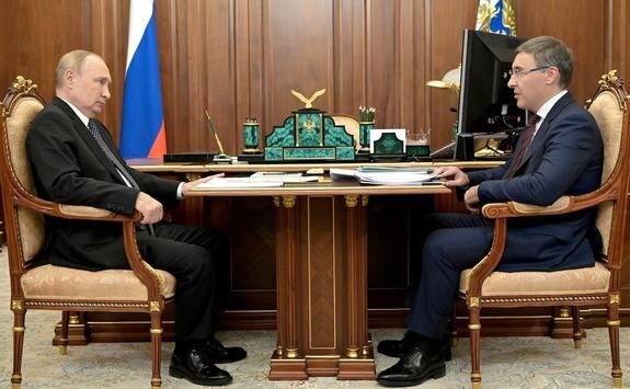    Владимир Путин и Валерий Фальков, сайт Кремля