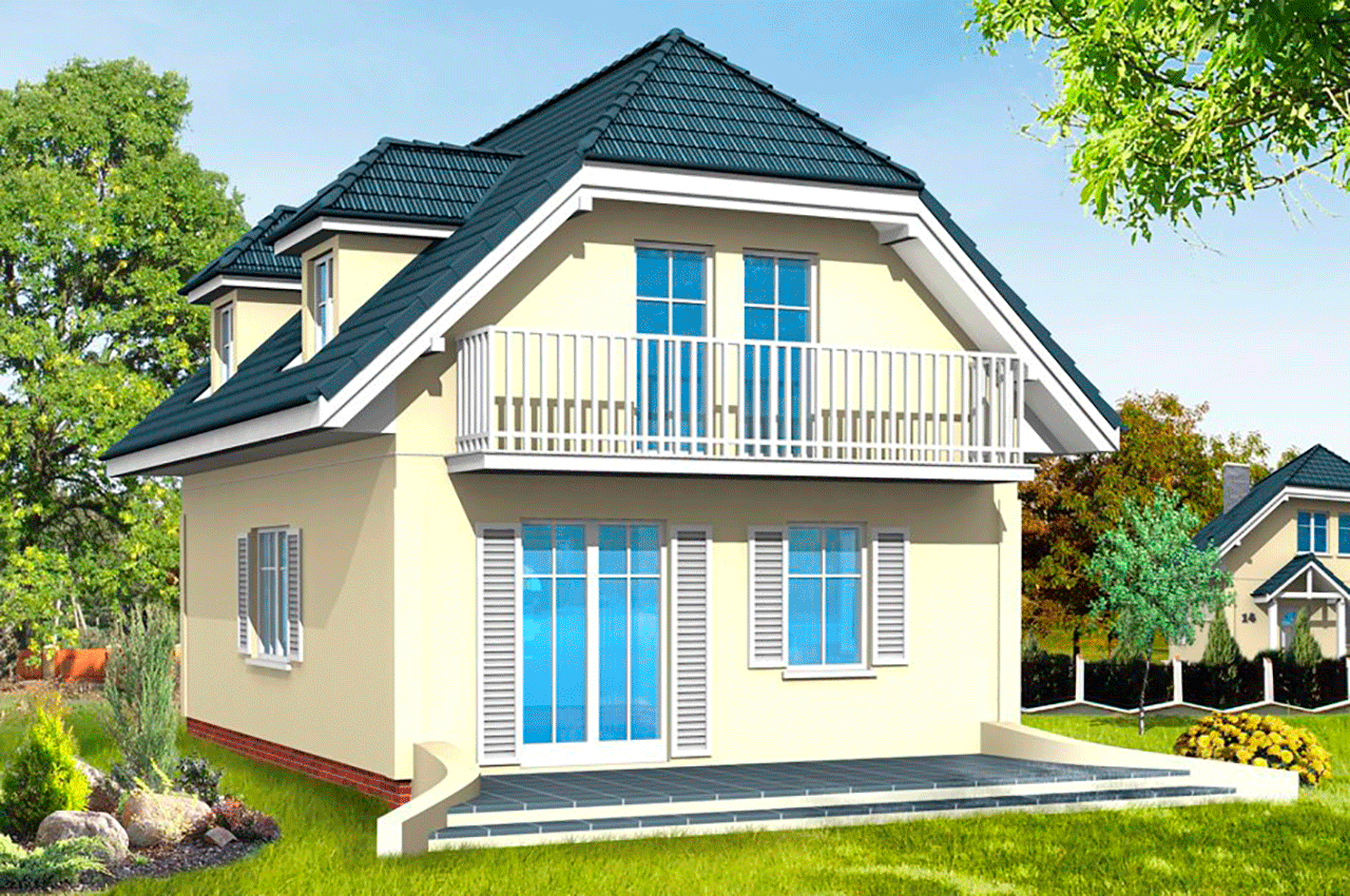 Дом с мансардным этажом
