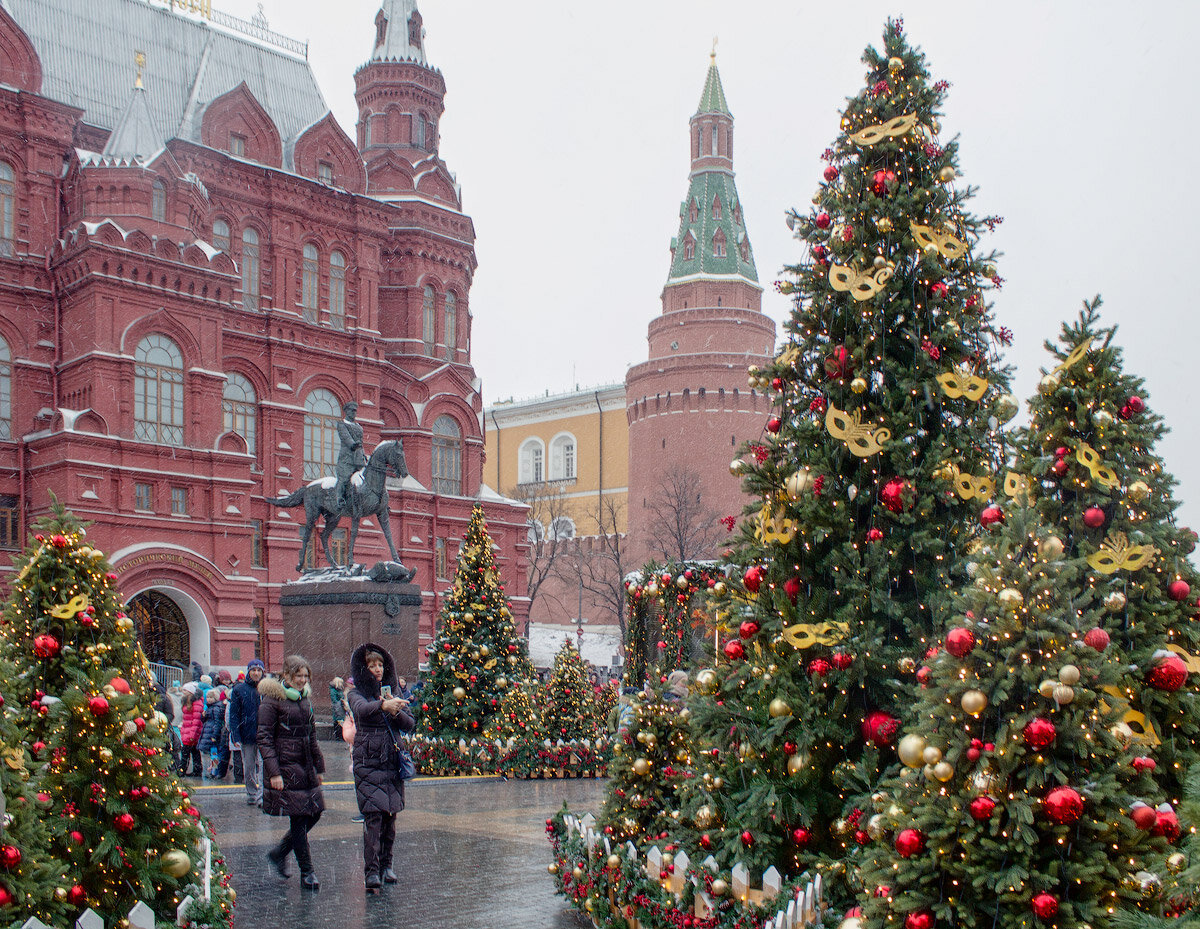 Новогодняя красная площадь фото