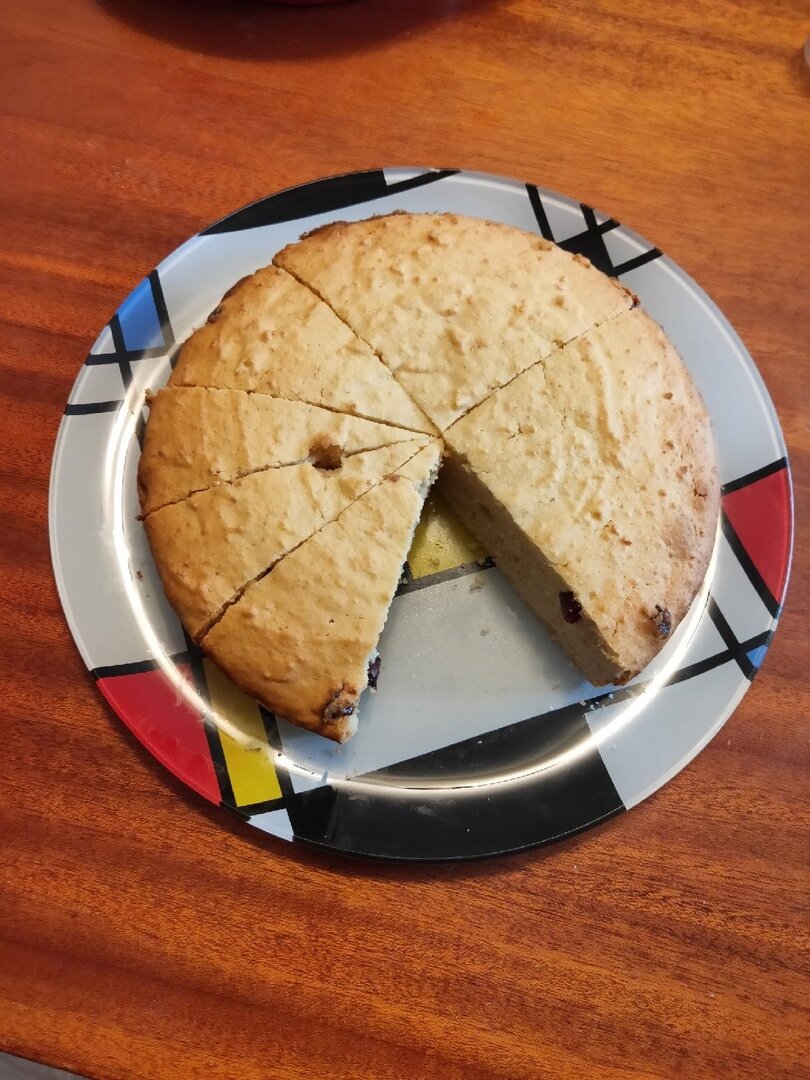 Творожный кекс без черёмуховой муки