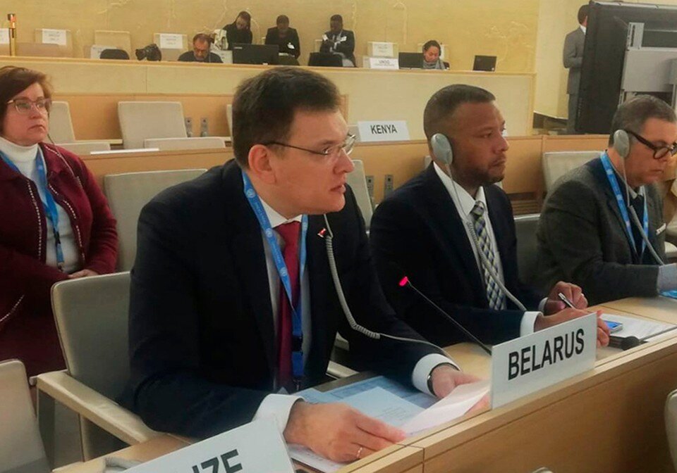     Амбразевич выступил в ООН. Фото: mfa.gov.by