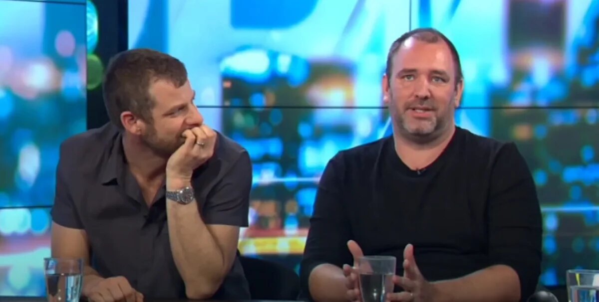 Обложка: Мэтт Стоун и Трей Паркер