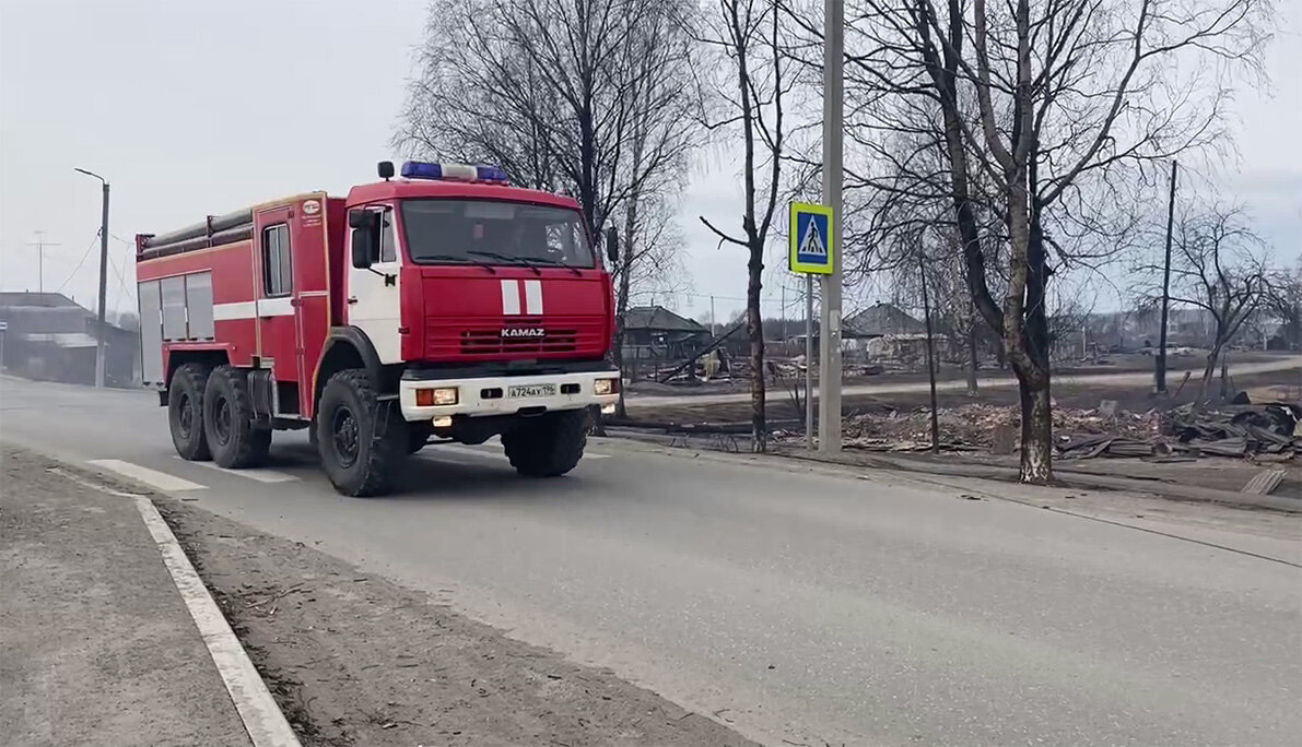 Пожар в посёлке Сосьва начался днём 25 апреля.