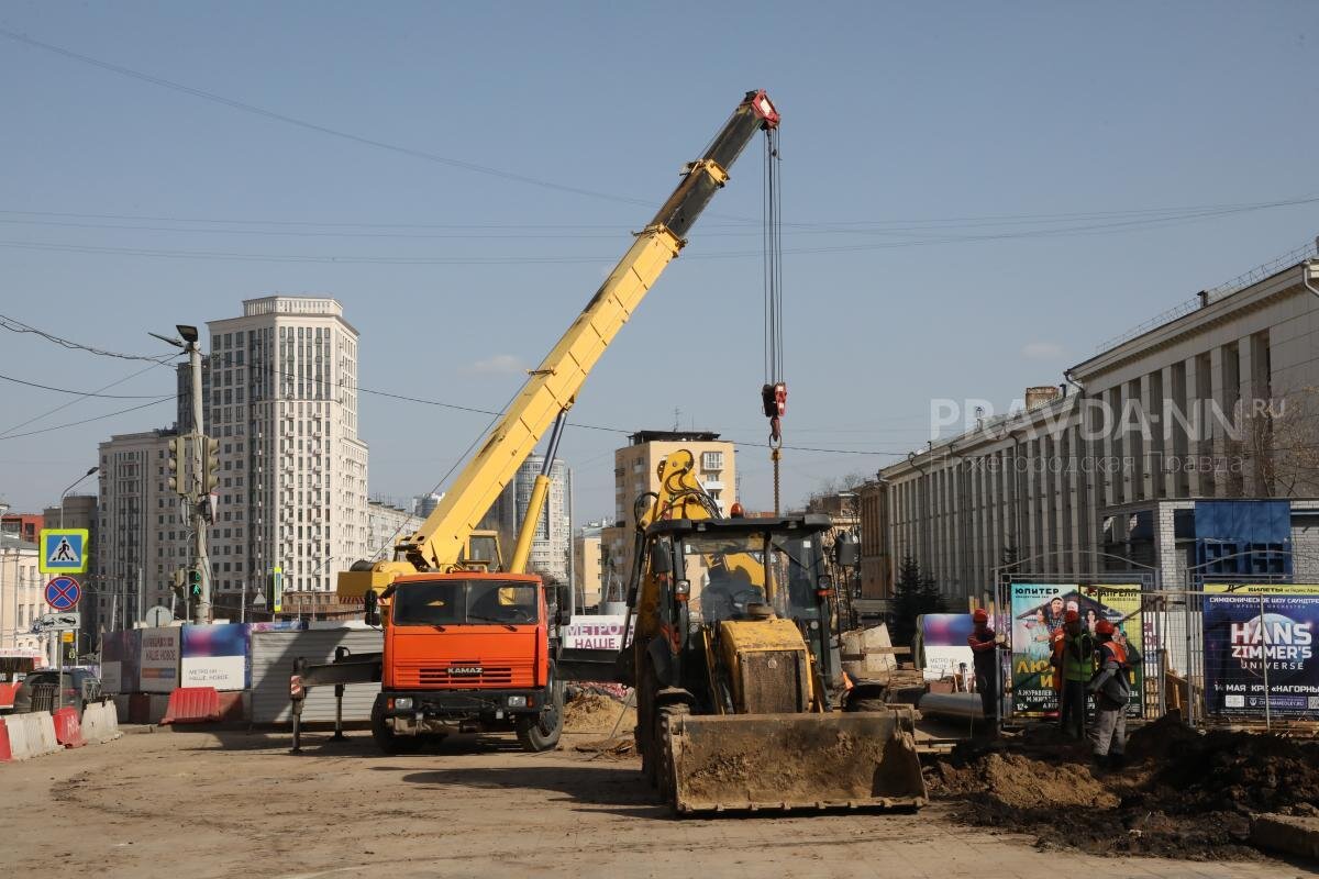    Первый важный этап формирования стартового котлована нового метро на улице Горького завершился Арина Полтанова
