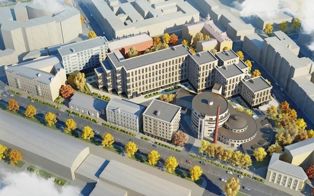 Реализованный проект застройки территории Левашовского хлебозавода элитным жильём