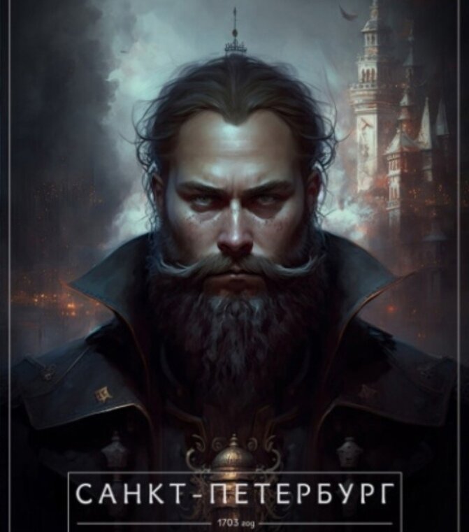 Суровый дядька... Мрачновато, но в чём-то близко. 
Санкт-Петербург "глазами" нейросети Midjourney. 
Автор идеи Кир Sol https://vk.com/trankyz