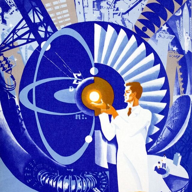 Мирный атом. Плакаты СССР. Все иллюстрации взяты в открытых источниках в сети.