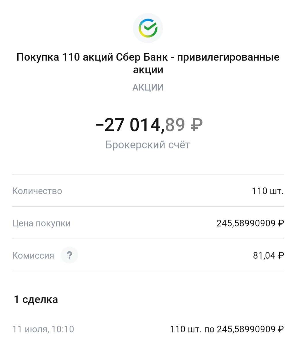 Покупка во вторник